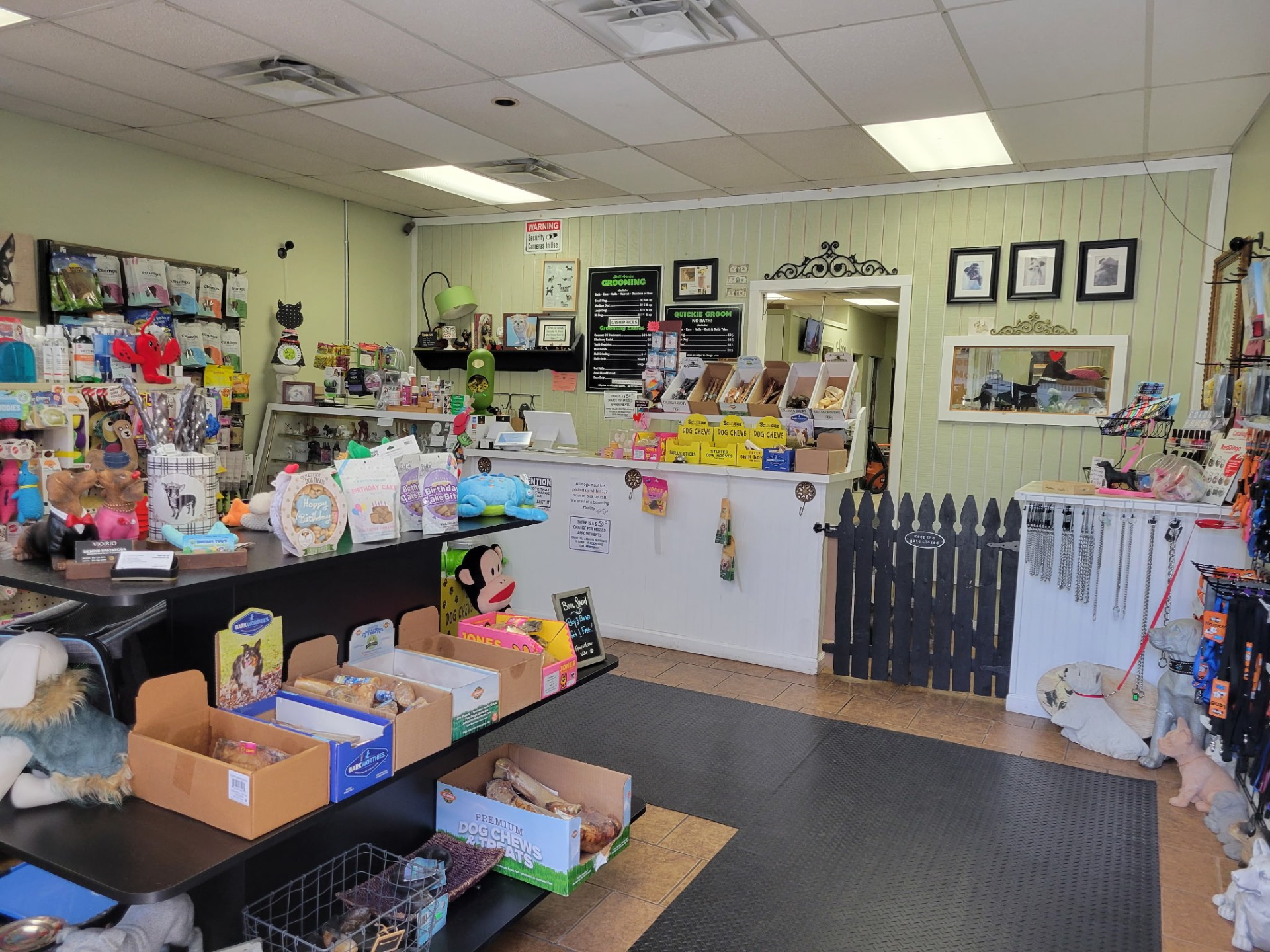 Inside the shop
